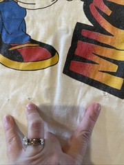 VINTAGE Mickey Unlimited Single Stitch T-Shirt w/ Flaws Use For The Graphics Art