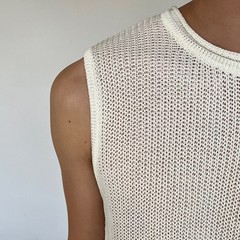 Casual Wear Daily Wear Men’s Tank Top Knitted Vest Knitted Fabric Regular Length