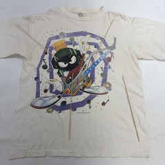 Vintage Marvin The Martian Guitar Warner Bros T-Shirt Size Large 1996