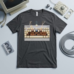 Retro Keyboard AFK T-Shirt | Vintage Gamer Funny Tech Gift | Unisex Cotton Tee