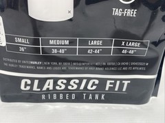 Hurley ~ Men’s 3-Pack Ribbed Tank Cotton Blend Tag Free White ~ M(38-40)