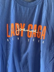 AUTHENTIC NWOT Lady Gaga JOANNE Tour NEW YORK SHOW Merch – Blue Shirt – Size L