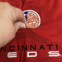 VTG Y2K Cincinatti Reds T Shirt Mens Large MLB Majestic Oversize Dead Stock