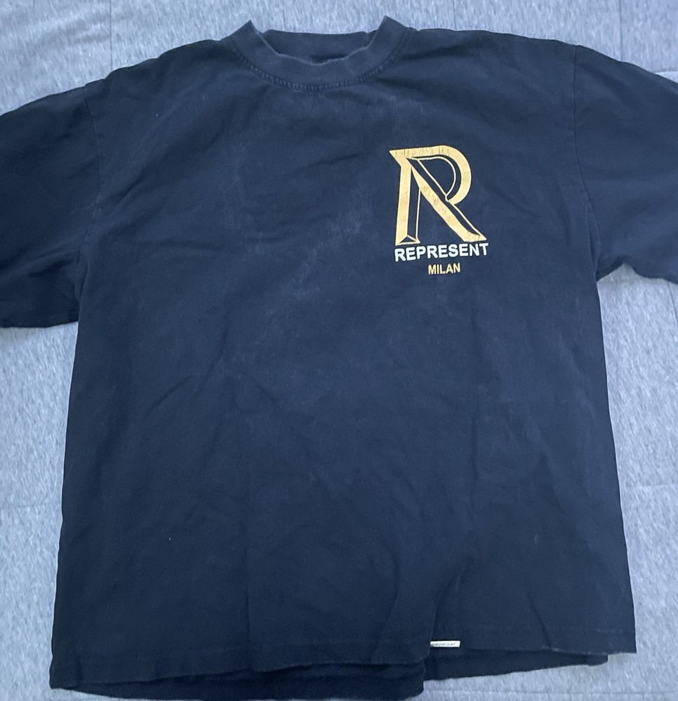 Represent T Shirt Short Sleeve Milan Graphic Tee Size L