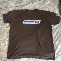 DEFCON XL Brown Graphic Print Motivational T-Shirt Crew Neck Short Sleeve