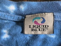 Liquid Blue American Flag Tie Dye USA All Over Print 2XL BIG Red White Blue NWOT