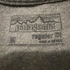 Patagonia Worn Wear T-shirt Men’s M Green Large Logo Recycled Cotton Blend Green