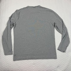 Public Rec Mens Long Sleeve Tee Large Pima Cotton Lyocell Heather Grey EUC