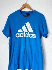 Adidas Men’s Essential Logo T-Shirt – Blue – Size M – Cotton – CZ7511