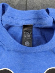 Oscar Mike Apparel Golf Charity Event T-shirt Blue Men’s Large Short Sleeve NWT
