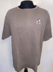 VINTAGE Disney Store Mickey Mouse Cartoon T-Shirt XL Gray Classic Movie TV
