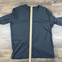 Public Rec Shirt Mens 2XL Long Sleeve Stretch Dark Gray Athleisure Pima Cotton