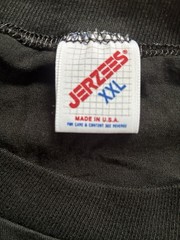 VTG Jerzees USA Black T-Shirt XXL Single Stitch New York Knicks Knickerbockers