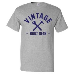 76th Birthday Gift T shirt 76 Years Old Present 1949 Tools Tee