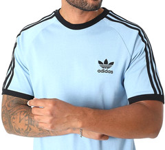 NEW MENS ADIDAS ORIGINALS CALIFORNIA 3 STRIPES TREFOIL SHIRT ~SIZE LARGE #JY1371