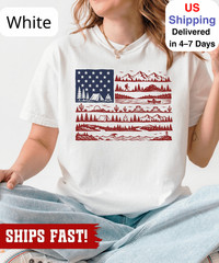 National Parks American Flag Shirt, Patriotic T-Shirt, 4th of July Tee, Flag Shi