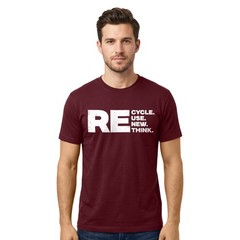 RE Cycle Use New Think T Shirt Eco Friendly Environmental Activism Earth Day Tee