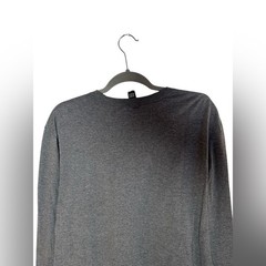 District Perfect Tri Long Sleeve “Rest Day” Graphic Tee Gray XL