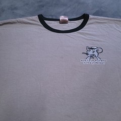 Vtg Mark Twain Shirt Riverboat Hannibal Missouri River Rat Ringer XL Distressed