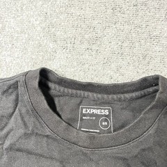 Express Shirt Mens Medium Black Short Sleeve Graphic Print New York City EUC