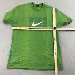 Nike Golf Shirt Mens Medium Green Cotton Crew Neck Short Sleeves Tee