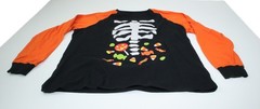 Celebrate! Halloween Skeleton Candy Long Sleeve T-Shirt XL T0500