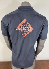 Men’s Dickies Work Shirt Size Large Breckenridge CO Apres Handcrafted Libations