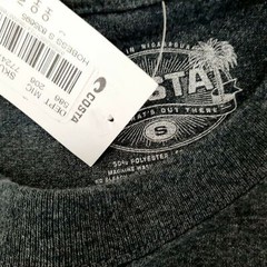 Costa Del Mar Born On The Water Men’s T-shirt Size S Gray Poly-cotton Blend DN20