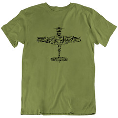 Aviation T-Shirt Fighter Jet Airplane Pilot Gift Military Aircraft Graphic Tee