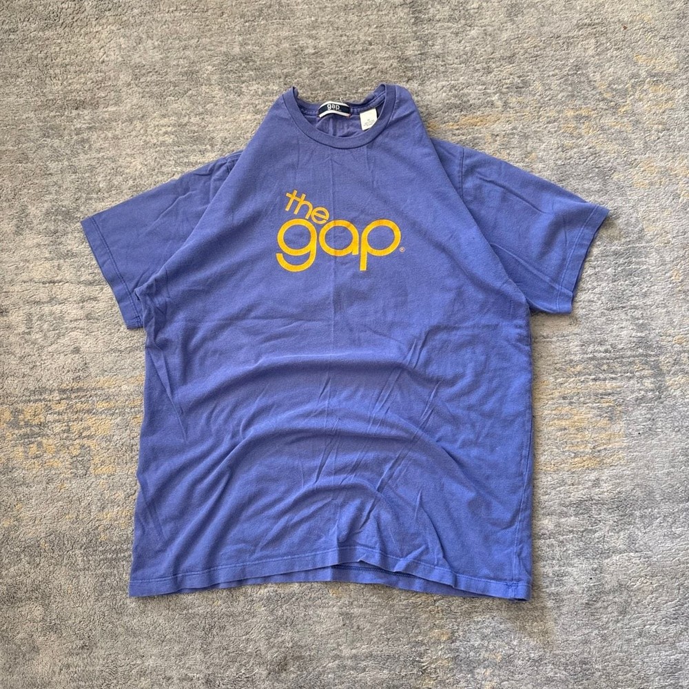 Vintage Gap 1969 Blue Crewneck Graphic T-Shirt