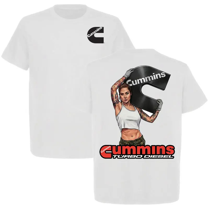Cummins Garage Girl T-Shirt, Diesel Truck Lover Graphic Tee, Cummins Engine Truc