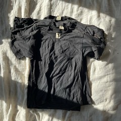 VTG Lot of 12 Screen Stars Blank 9Black 3Navy Small Single Stitch T-Shirts ‘80s