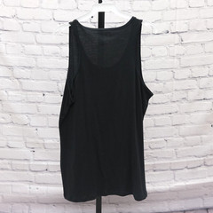 Knocker Men’s Medium Solid Black Tank Top 100% Cotton Made in Bangladesh RN65914