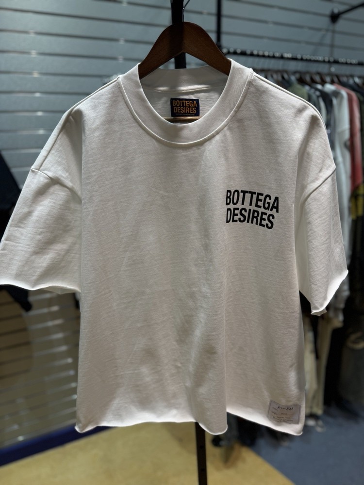 BRAND NEW – Bottega Desires Tee T-Shirt F**k Joke (L) White Black
