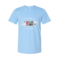 No Fear No Limits Unisex Graphic T Shirt For Gym Workout Running Training And Fi