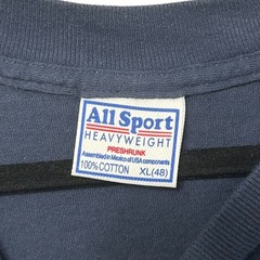 All Sport Laconia 2002 Weirs Beach T-Shirt Vintage Mens Sz XL Navy Y2K Americana
