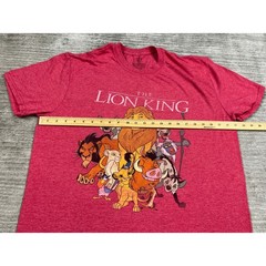 Disney T-Shirt Mens XL Red The Lion King Graphic Tee Short Sleeve 25992