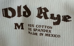 Old Rye Mens Medium White T-Shirt Heavy 95% Cotton 5% Spandex #I-1