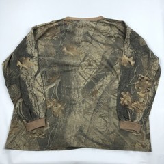 ACE Sportswear Men’s XXXL Vintage Realtree Hardwoods Shirt Camo Henley Stitch