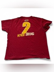Majestic NBA Collab Cleveland Cavs Logo Tee in Deep Red