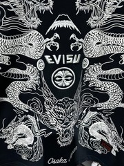 Evisu t shirt tee black S/M/L/XL/XXL