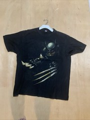 Vintage Y2K Wolverine Men’s T Shirt Marvel Mad Engine X-Men Black Size XXL