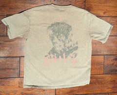 Aniqi Men’s The Struggler Acid Wash Short Sleeve Tee T-Shirt Brown Size Large