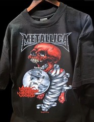 METALLICA 2004 Tour SHAKA HEAVYWEIGHT GARMET DYED T SHIRT