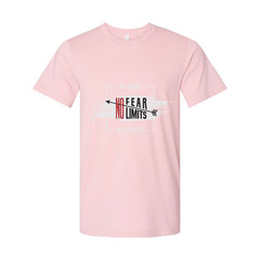 No Fear No Limits Unisex Graphic T Shirt For Gym Workout Running Training And Fi