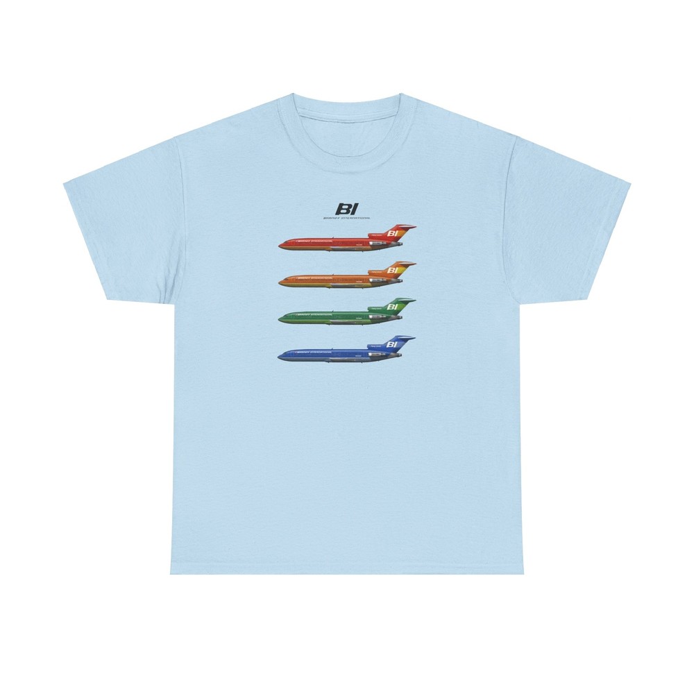 Vintage Dallas Texas Airlines Boeing 727 Flying Colors Gildan Heavy Cotton Tee