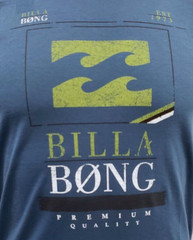 Billabong Mens Shirt Small Medium Short Sleeve Slim Fit Graphic Wave Logo