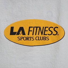 Vintage Champion T-Shirt Mens Size XL White LA Fitness Sports Athletic Tee 90s