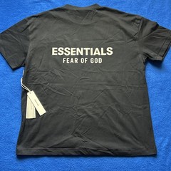 Fear of God ESSENTIALS Jet Black Logo T-Shirt Size XL