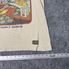 Steven Rhodes T Shirt Adult Humor Graphic Shirt Size Medium Beige